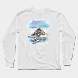 Mont Saint-Michel, Brittany, France Long Sleeve T-Shirt